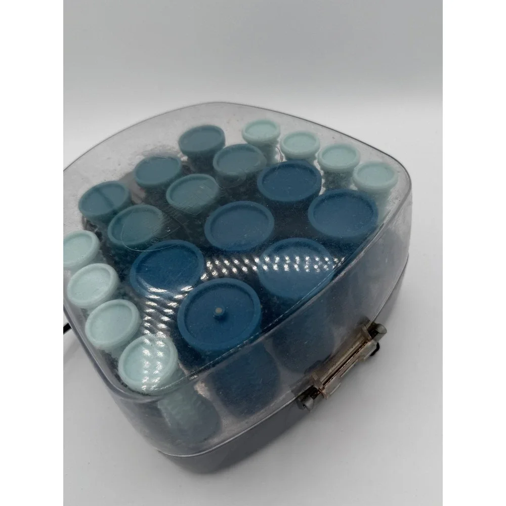 Conair‎ 20 Piece Cordless Heated Hair Rollers Set Blue Teal